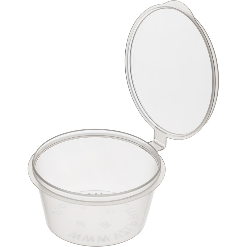 Изображение товара Одноразовый соусник с крышкой 50 мл круглой формы 1200 штук