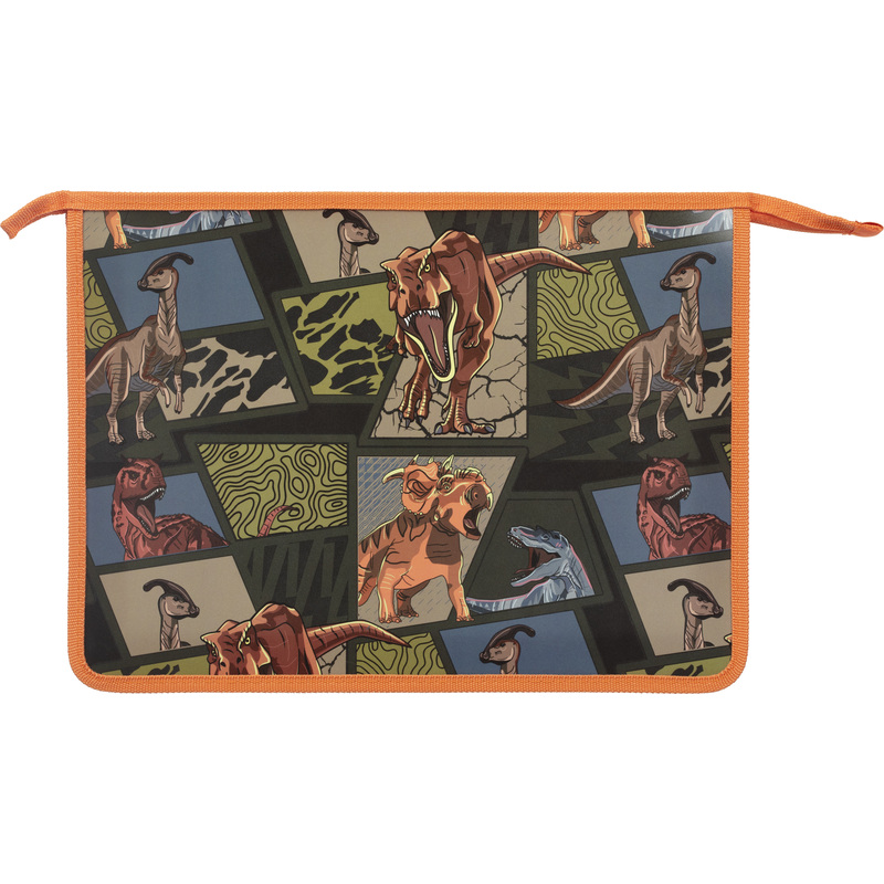 Изображение товара Папка для тетрадей Комус Класс Дино Комикс А4 на молнии