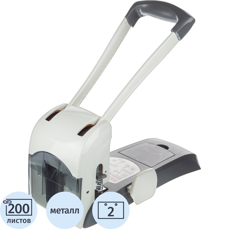 Изображение товара Мощный дырокол KW-Trio Lever-Tech HD для 200 листов серый
