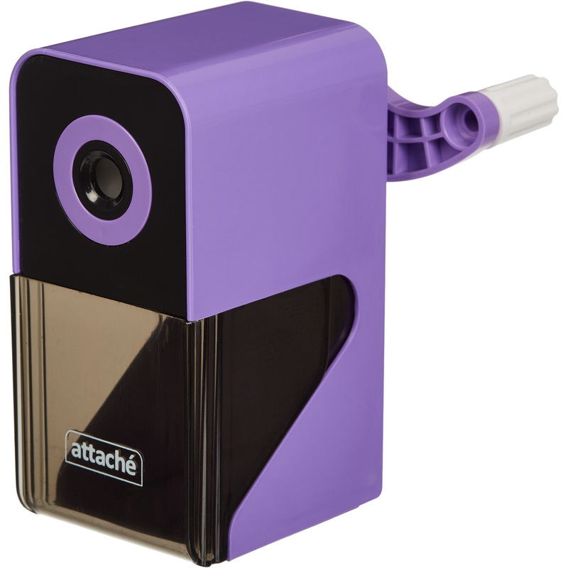 Изображение товара Механическая точилка для карандашей Attache Bright Colours фиолетовая