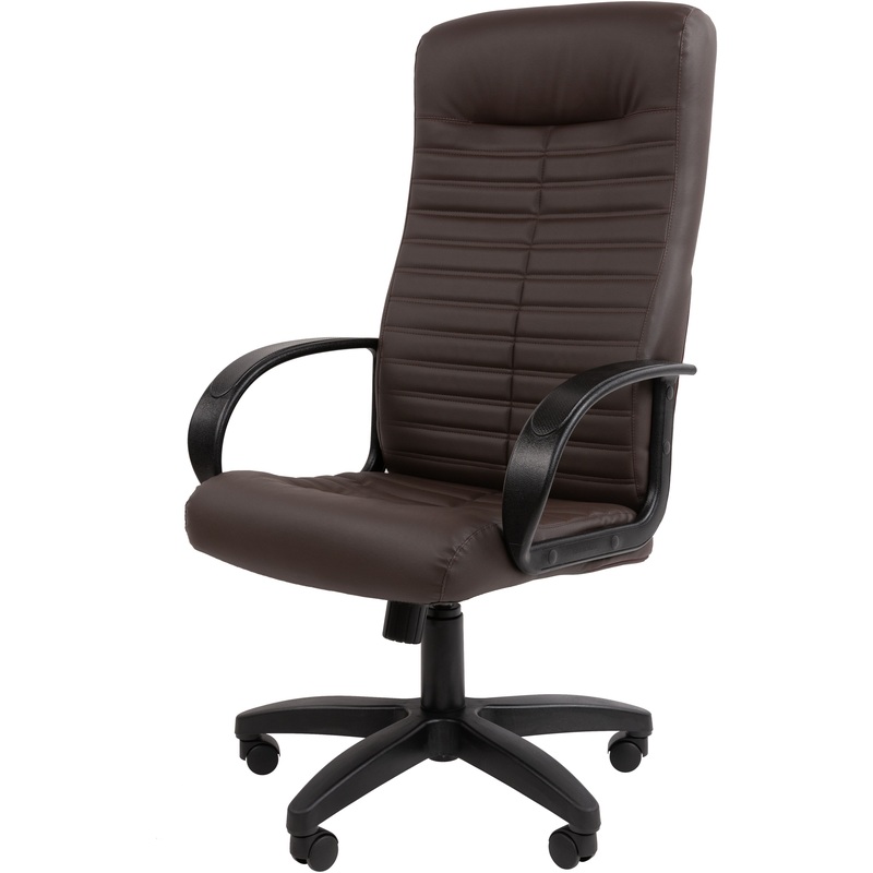 Изображение товара Кресло офисное Chairman 480 LT коричневое из искусственной кожи с механизмом Top Gun