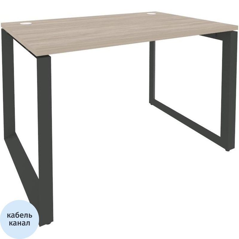 Изображение товара Стол прямой ONIX-О O.MO-SP-2.8 дуб аттик/антрацит 1180х800х750 мм