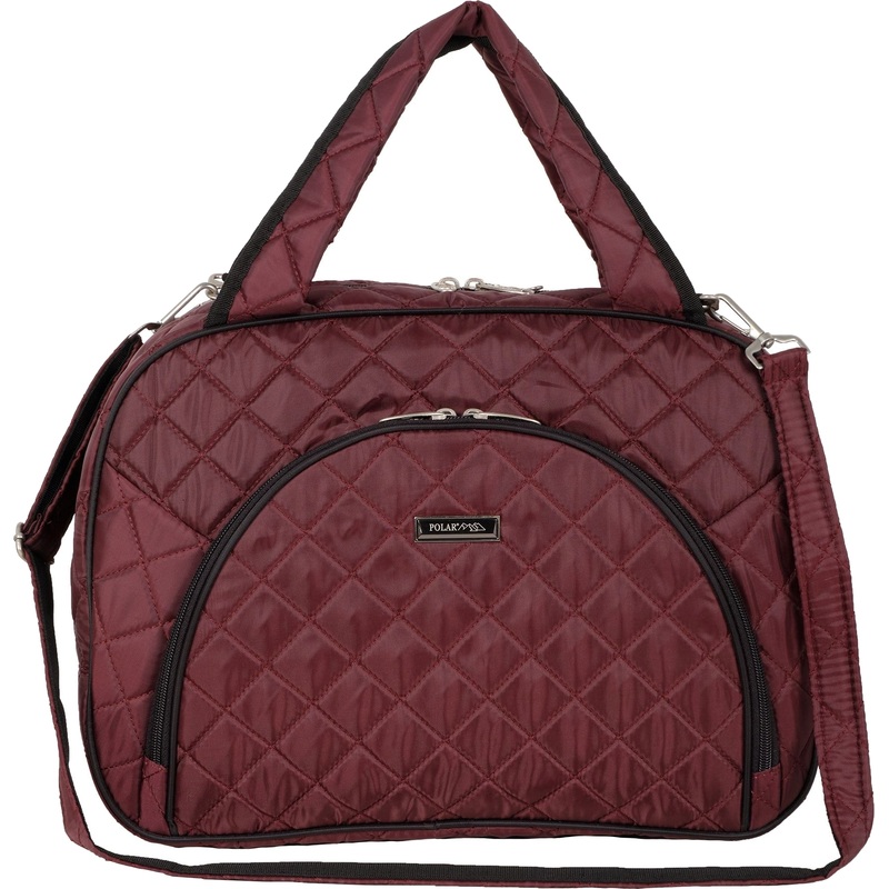 Изображение товара Дорожная сумка Polar полиэстер бордовая 7038.1 вместительная легкая