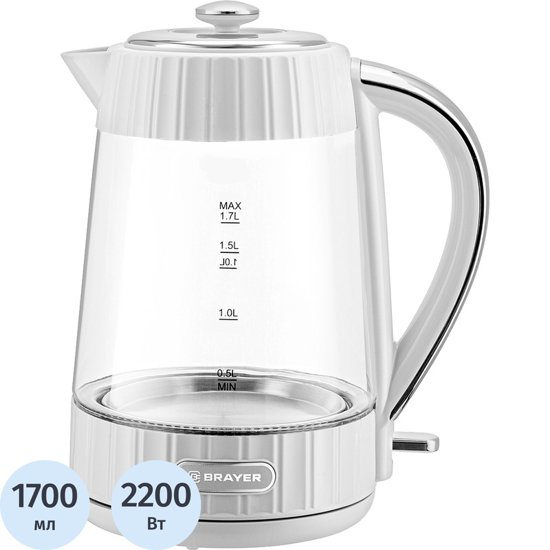 Изображение товара Чайник электрический Brayer 1076BR белый