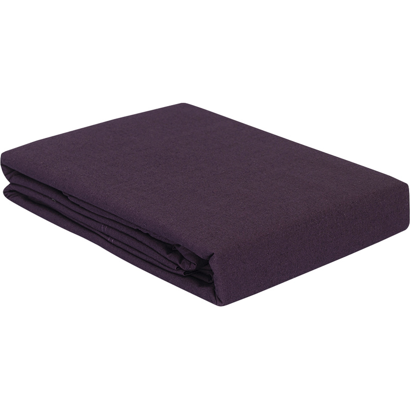 Изображение товара Простыня на резинке Tkano Essential 160x200 см хлопок фиолетовая