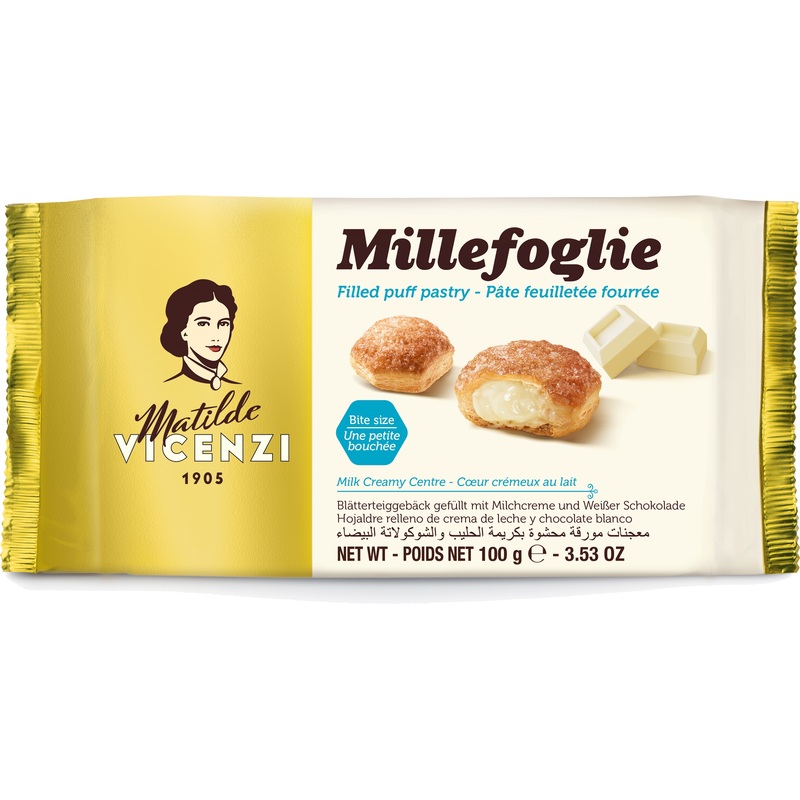 Изображение товара Пирожное Matilde Vicenzi с молочным кремом и белым шоколадом 100 г