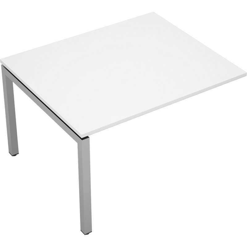 Изображение товара Современный офисный переговорный стол Avance 6МПК.502 белый алюминий матовый 1200x1000x750 мм
