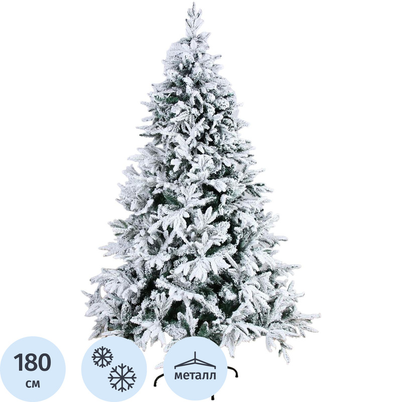 Изображение товара Елка искусственная Зимнее волшебство 1.8 м с заснеженными ветками