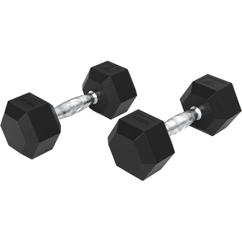 Изображение товара Набор гантелей DFC DB001-27.5 гексагональные по 27.5 кг (2 штуки в упаковке)
