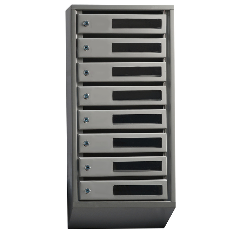 Изображение товара Ящик почтовый Klesto 8 секционный металлический (190x380x890 мм)