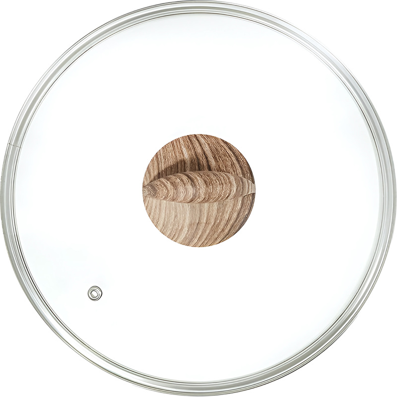 Изображение товара Крышка для посуды Panairo с металлическим ободком диаметр 22 см стеклянная