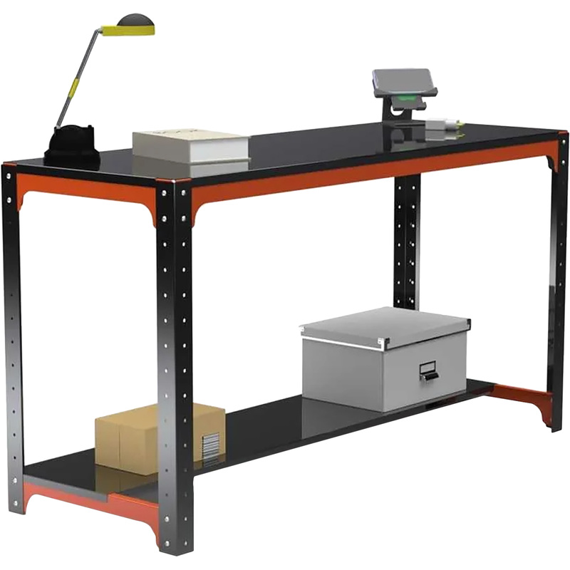 Изображение товара Верстак слесарный Metalex KIT одна полка оранжевый черный 950x1200x500 мм