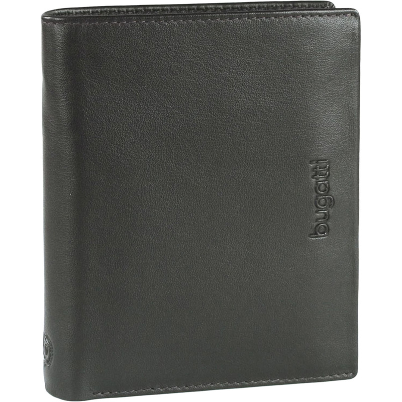 Изображение товара Мужское портмоне Bugatti Vertice из натуральной кожи черного цвета