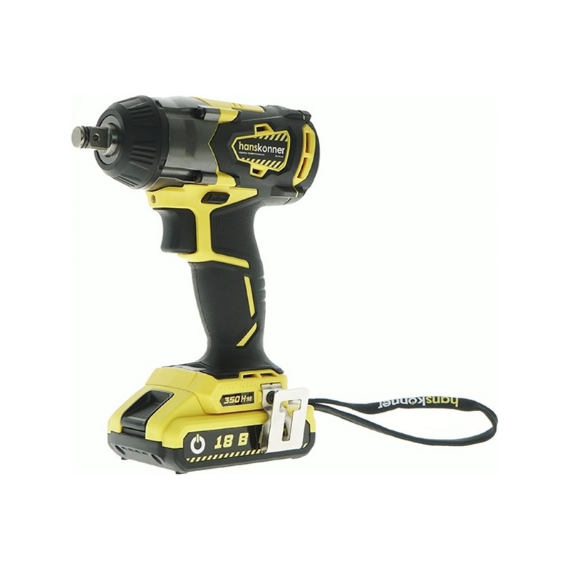Изображение товара Аккумуляторный гайковерт Hanskonner HCD18350S 18V 350 Нм ударный компактный