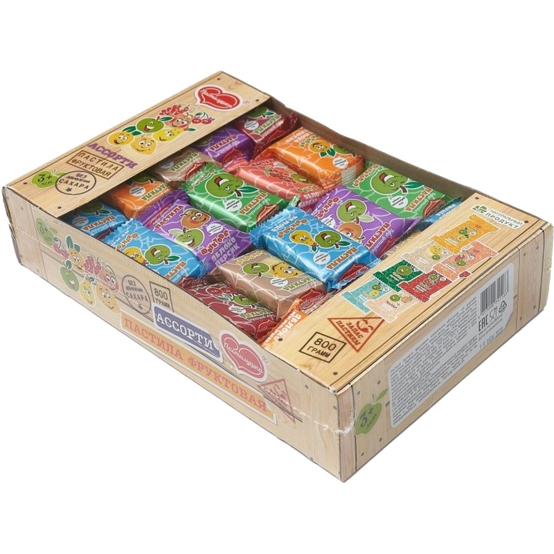 Изображение товара Пастила Пастилушка ассорти 800 г натуральная диетическая вкусная пастила