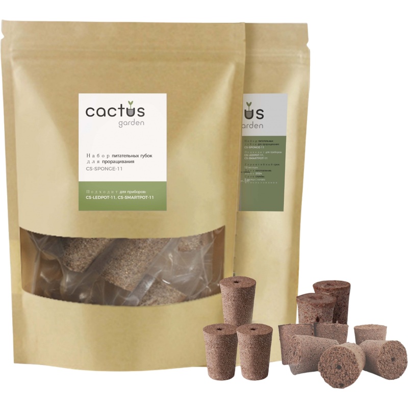Изображение товара Набор питательных губок для проращивания Cactus CS-Sponge-11 (11 штук в упаковке)