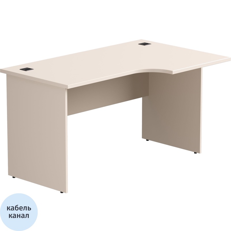 Изображение товара Эргономичный стол EVO 254S113GU правый кашемир 1380х870х755 мм