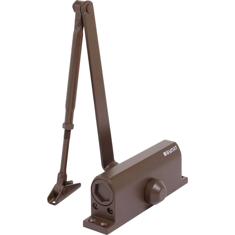 Изображение товара Доводчик дверной Булат ULTIMATE ДД-120 A-C до 140 кг коричневый