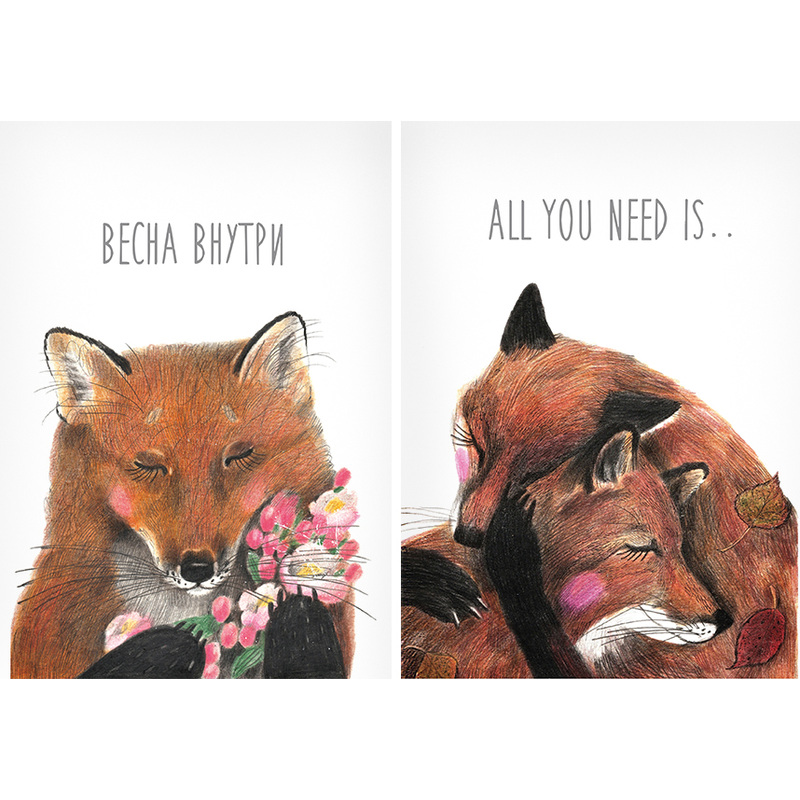 Изображение товара Тетрадь общая №1 School Лиса А5 40 листов в клетку с рисунком матовая ламинация