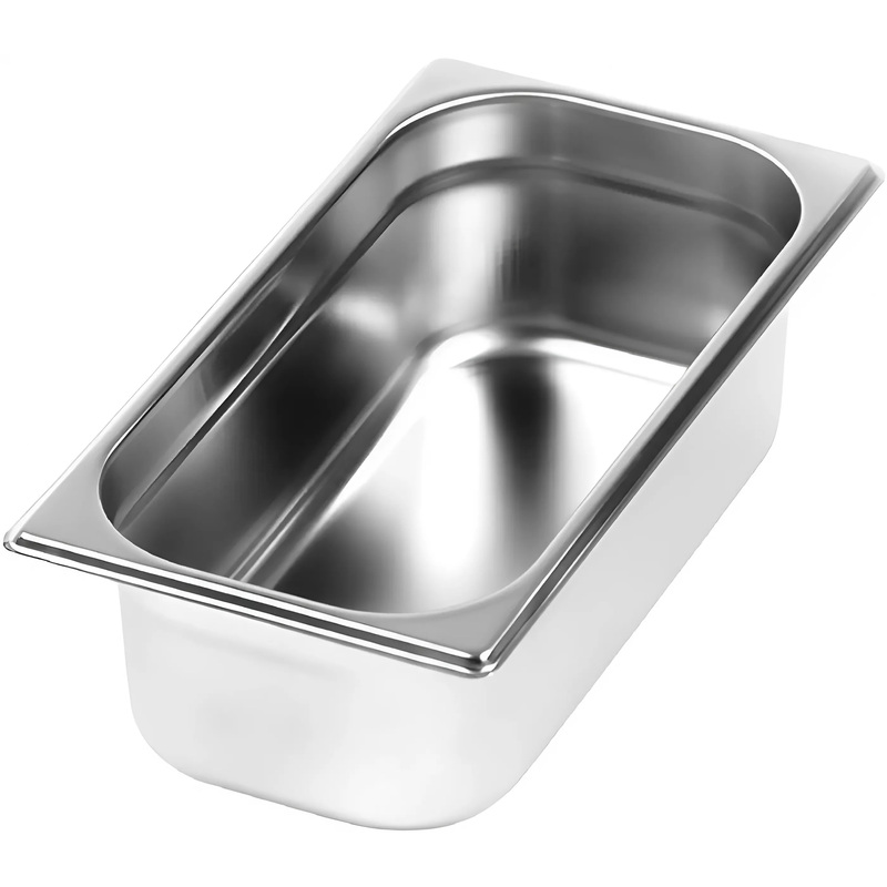 Изображение товара Гастроёмкость GN 1/3 32.5x17.6x10 см 4 л из нержавеющей стали профессиональная