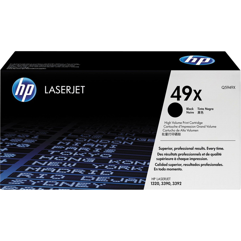 Изображение товара Лазерный картридж HP 49X Q5949X черный оригинальный повышенной емкости