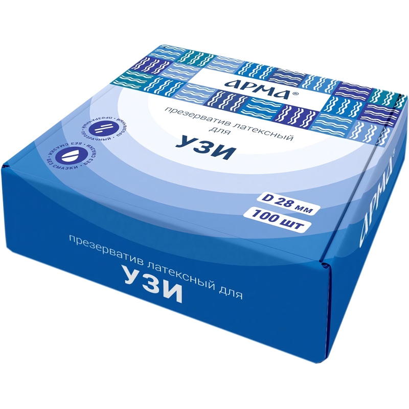 Изображение товара Презерватив для УЗИ АРМА (100 штук в упаковке)