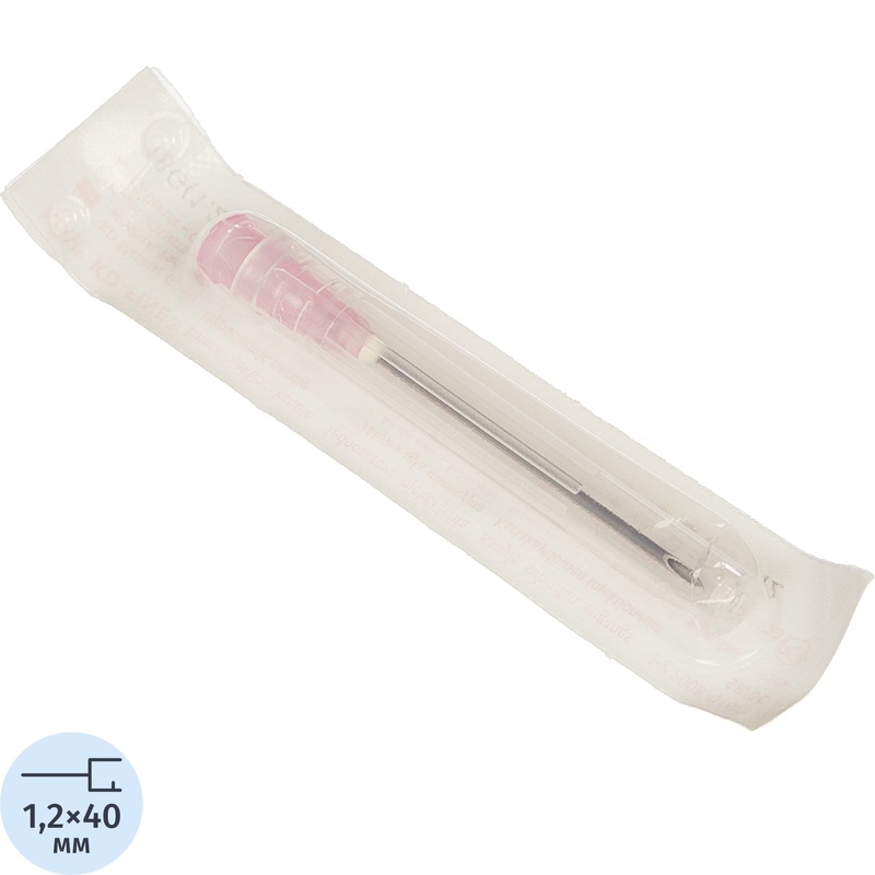Изображение товара Игла инъекционная KD-Fine 18G (1.2х40 мм) - 100 штук