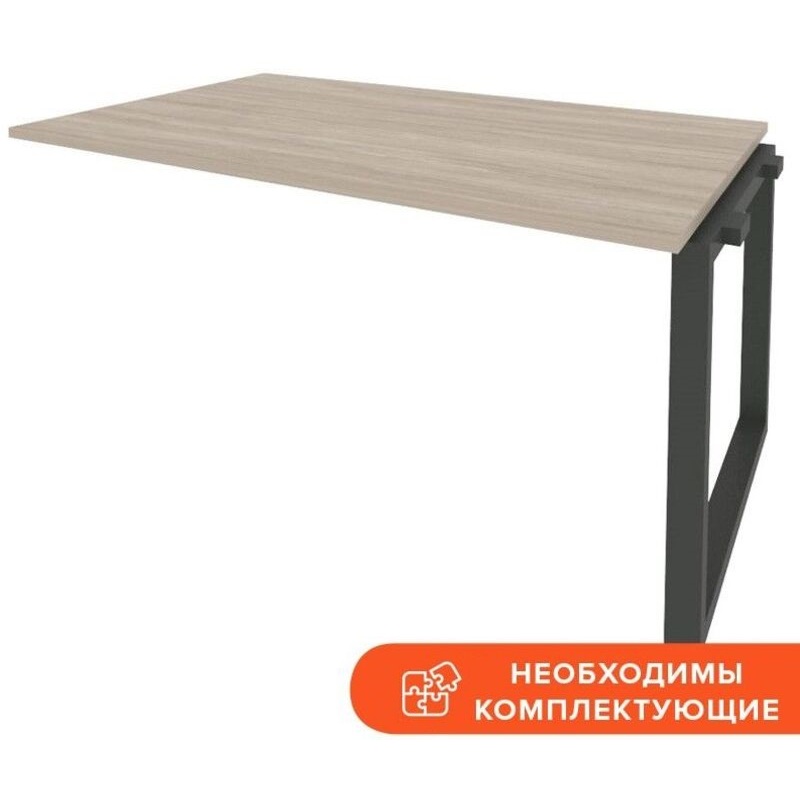 Изображение товара Элемент стола для переговоров Onix-O O.MO-NPRG-4 1580х980х750 мм дуб антрацит