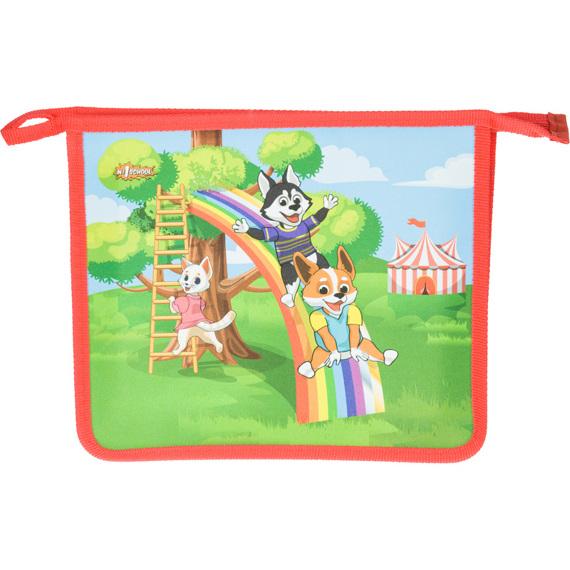 Изображение товара Папка для тетрадей Комус Класс Шустрики А5 полипропилен с молнией