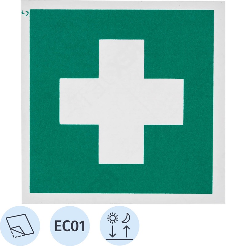 Изображение товара Знак безопасности Аптечка первой медицинской помощи EC01 200х200 мм