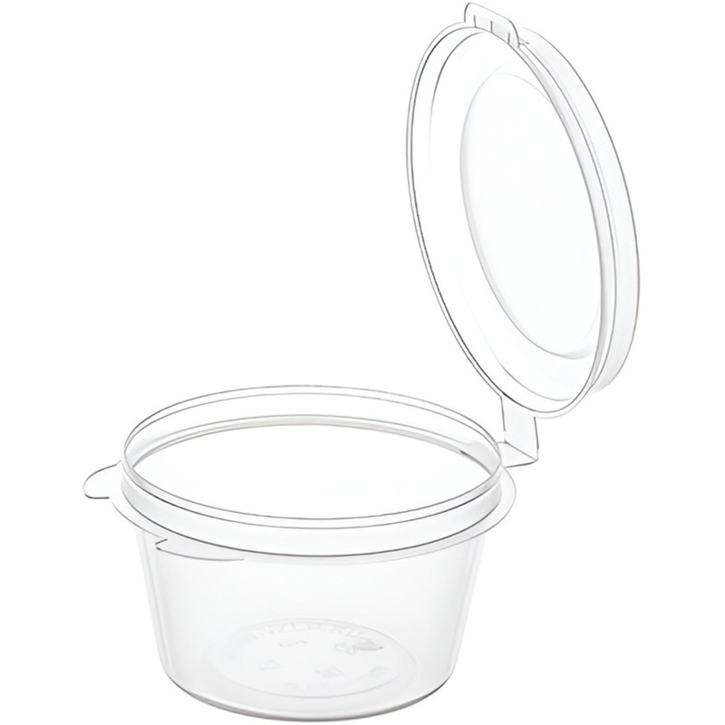 Изображение товара Соусник одноразовый с крышкой Аэроснаб 30 мл с упорами (51.7 мм, 1920 штук в упаковке)