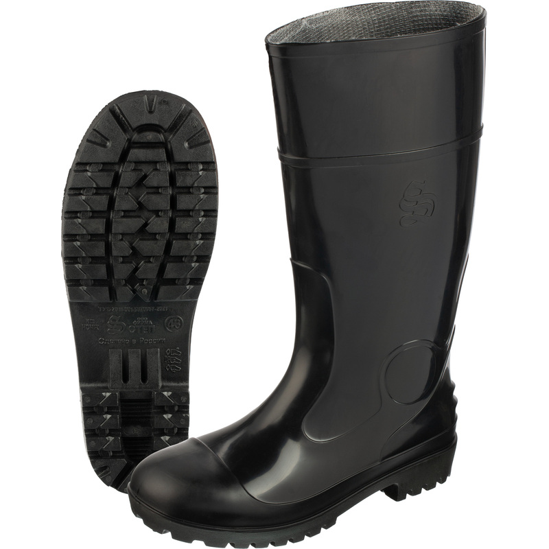 Изображение товара Рабочие мужские сапоги В-40 ПС из ПВХ с металлическим подноском 40 размер