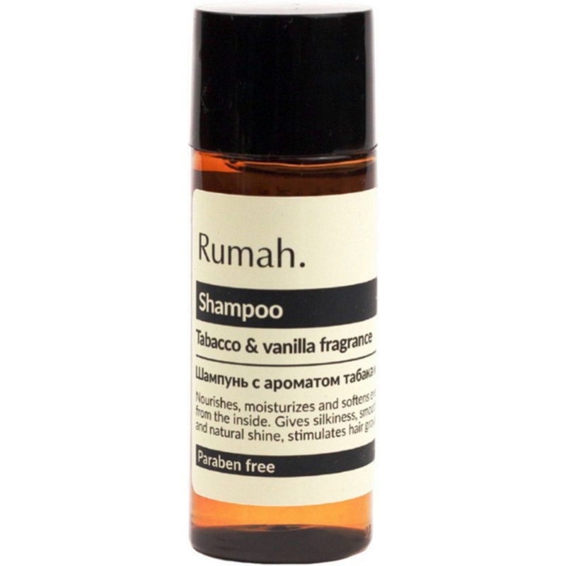 Изображение товара Шампунь Rumah Tabacco & vanilla fragrance 30 мл, односторонний, для гостиниц и отелей
