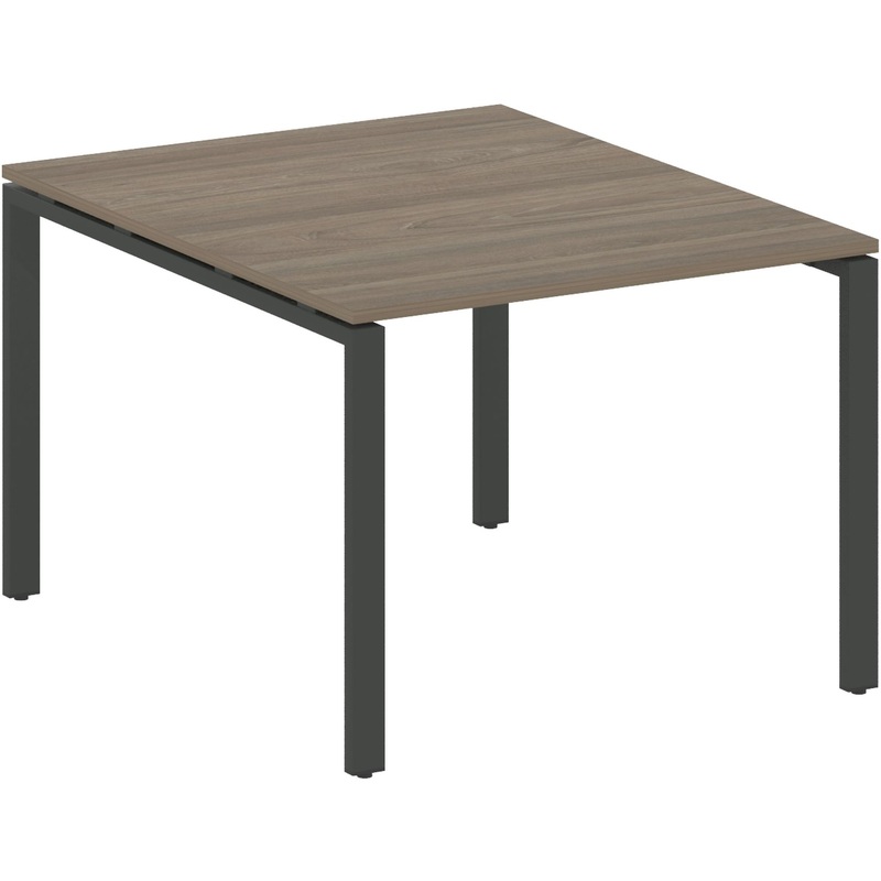 Изображение товара Стол для переговоров Metal System Style БП.ПРГ-1.1 1000x1235x750 мм в цвете вяз благородный/антраци