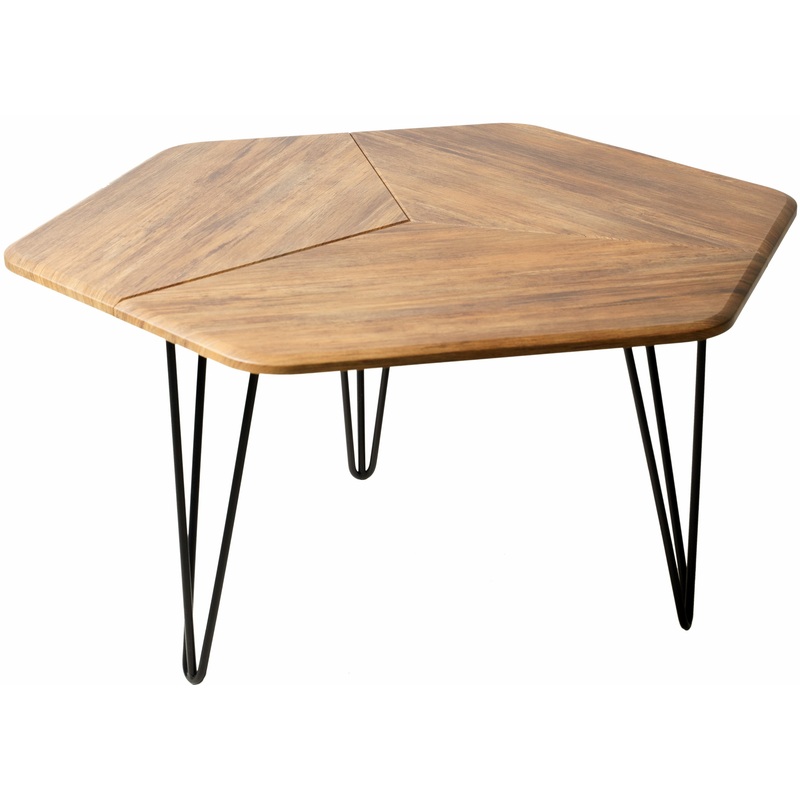 Изображение товара Журнальный стол Олдем в стиле лофт из МДФ и металла 900x800x460 мм