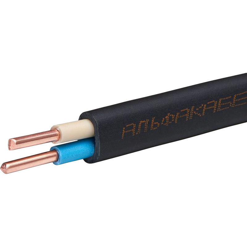 Изображение товара Кабель ВВГ-Пнг(А) 2х1.5 0.66 Кв бухта 50м черный Альфакабель ГОСТ