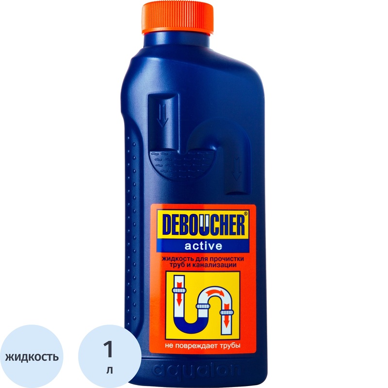 Изображение товара Средство для прочистки труб Дебошир жидкость 1л безопасное и эффективное решение