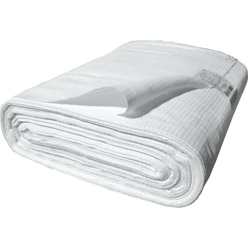 Изображение товара Полотно техническое вафельное 40 см x 50 м, белое, хлопковое