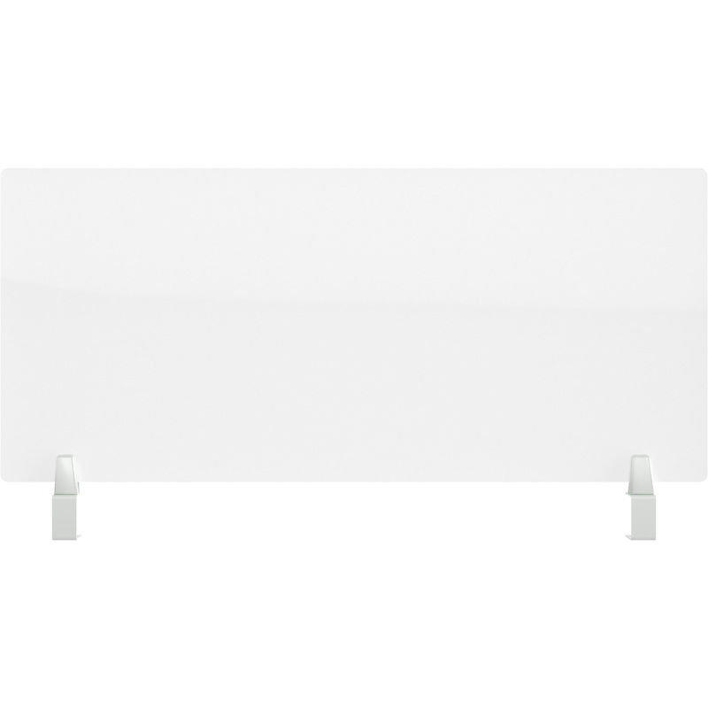 Изображение товара Экран акриловый на струбцине (белый прозрачный, 800х55х400 мм)