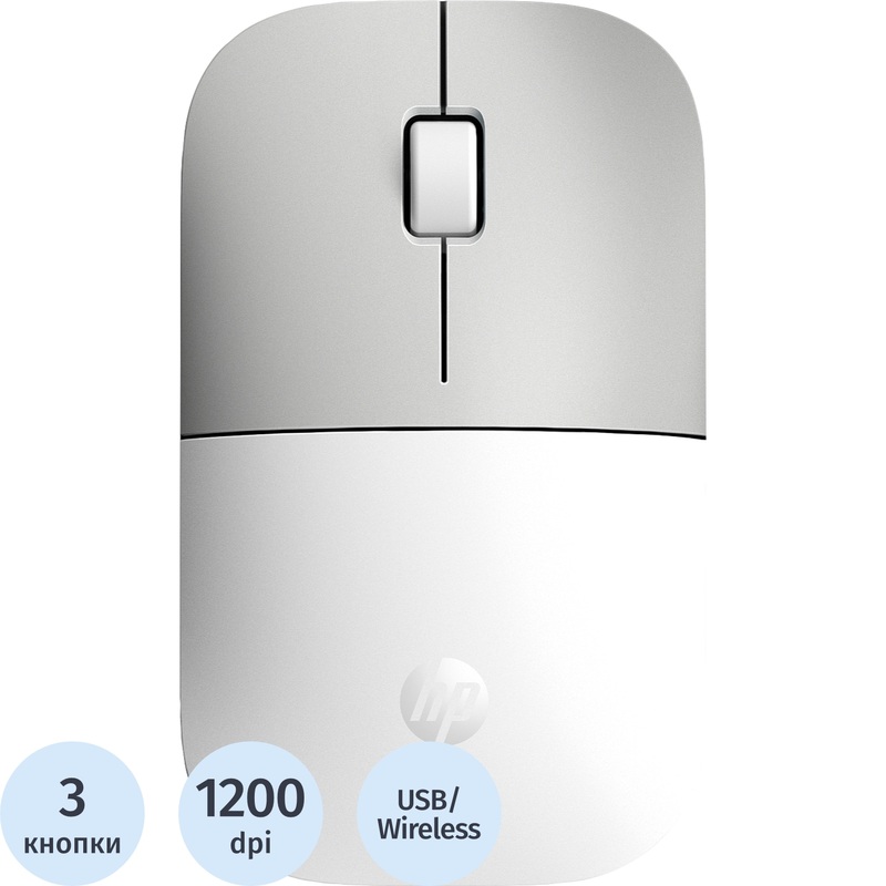 Изображение товара HP Z3700 беспроводная мышь белая 1200 dpi