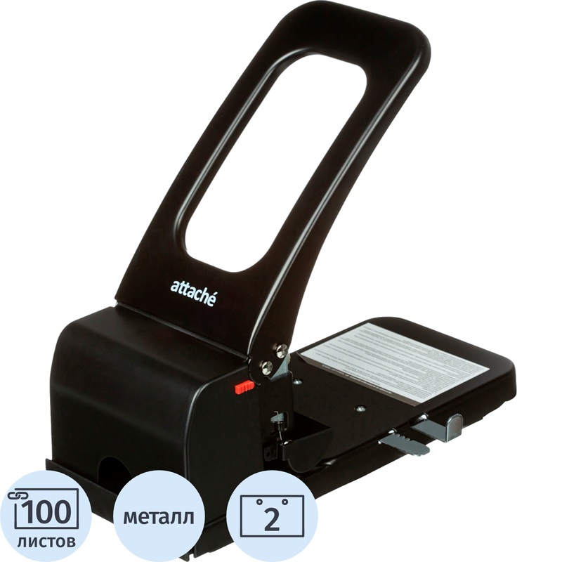 Изображение товара Дырокол мощный Attache (Attache Economy) до 100 листов черный