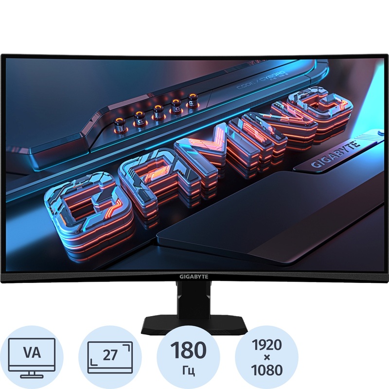 Изображение товара Монитор 27" Gigabyte GS27FC чёрный (0VM0-GS27FCBM-1EKR)