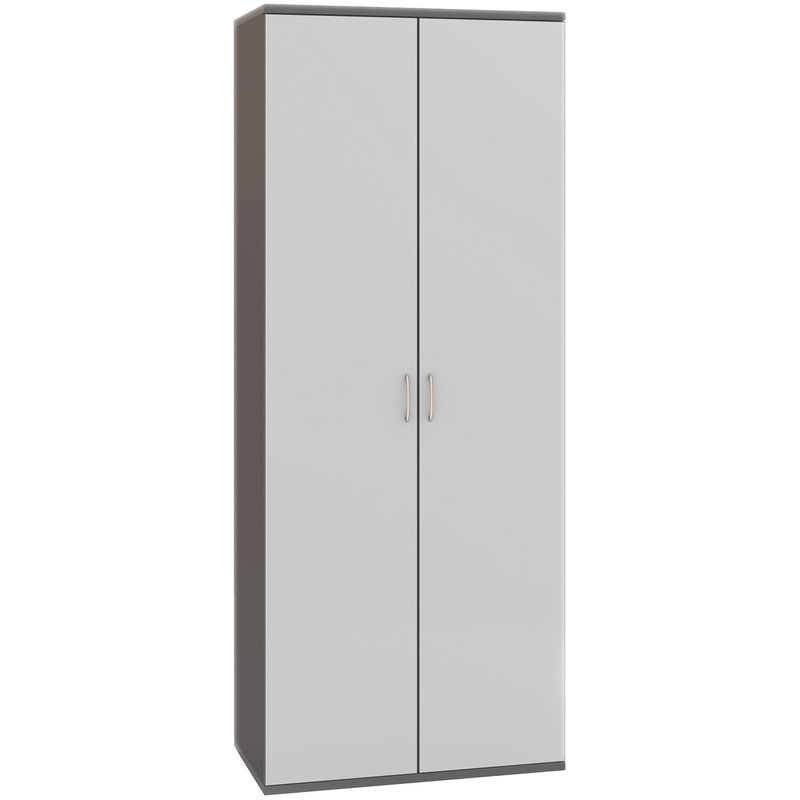 Изображение товара Шкаф для одежды Стратегия S77 серый 836х435х2175 мм мебель для офиса и дома