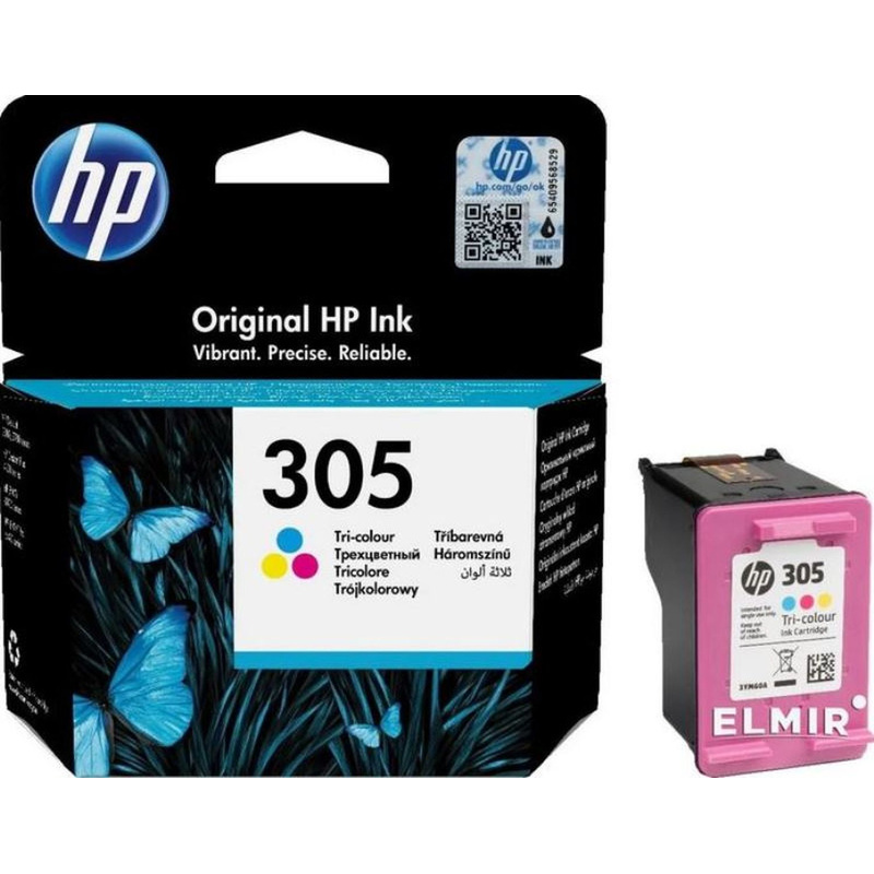 Изображение товара Цветной картридж HP 305 для Deskjet 2320 с высоким качеством печати Изображение товара Цветной картридж HP 305 для Deskjet 2320 с высоким качеством печати
