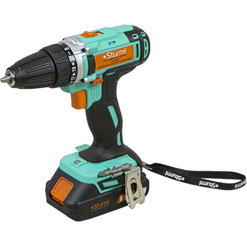 Изображение товара Дрель-шуруповерт аккумуляторная Sturm! CD3618 18В с двумя аккумуляторами