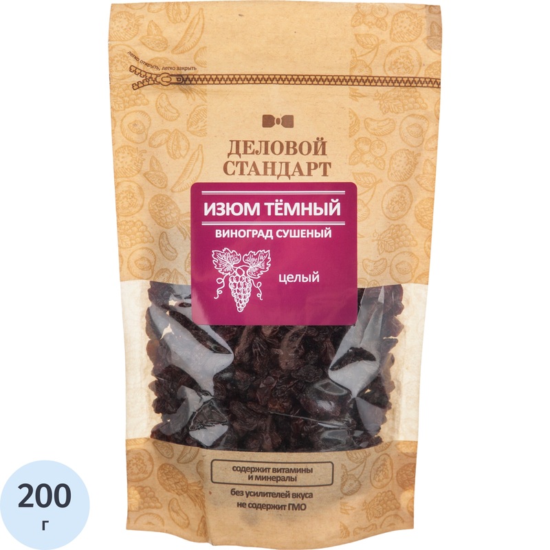 Изображение товара Изюм Деловой Стандарт темный 200 г