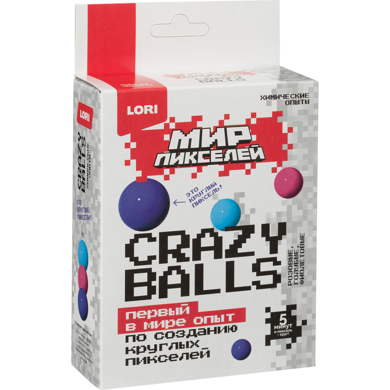 Изображение товара Набор химических опытов Lori Crazy balls для создания шариков