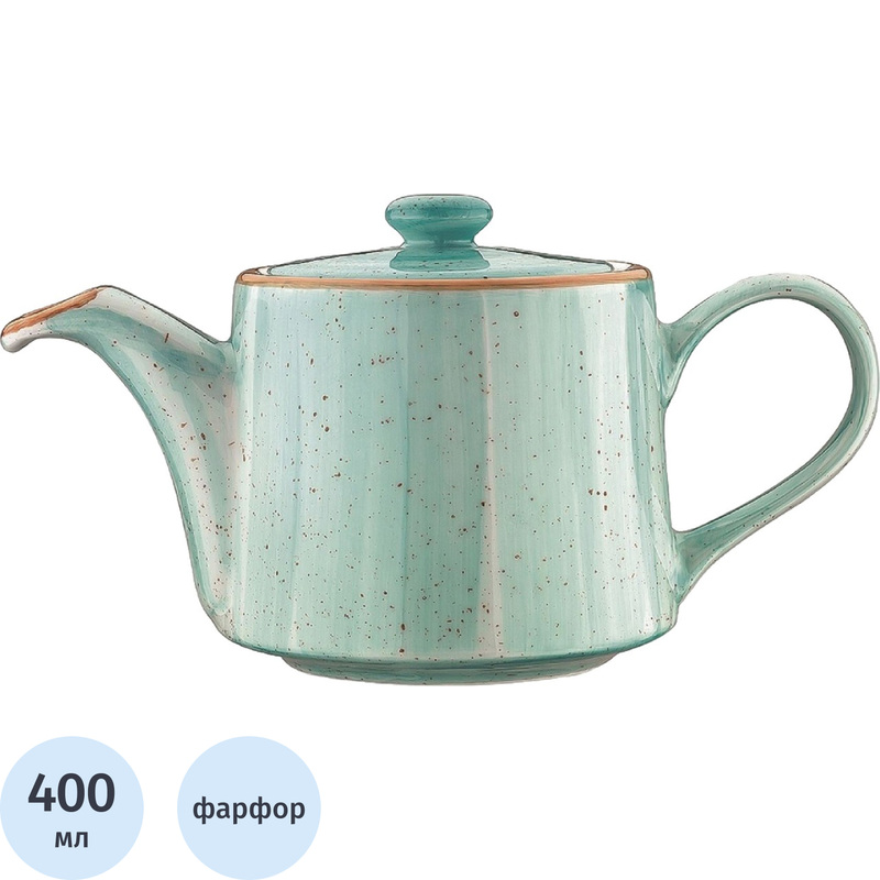 Изображение товара Чайник заварочный фарфоровый Bonna Аура Аква 400 мл