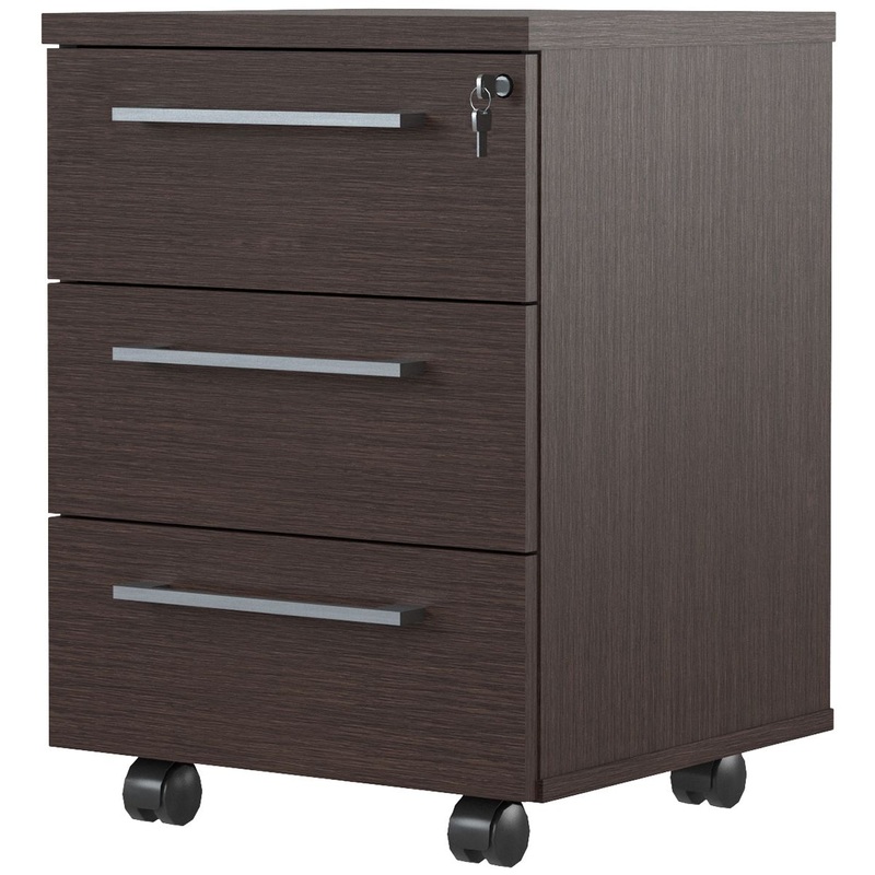 Изображение товара Тумба выкатная Alto AMC-3D/3D.A с замком (венге, 465х452х650 мм, 3 ящика)