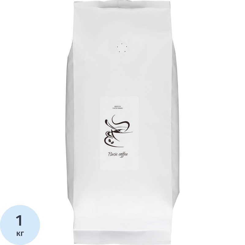 Изображение товара Кофе в зёрнах Basic coffee 1 кг смесь арабики и робусты Россия
